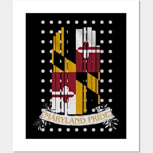 MARYLAND FLAG PRIDE DESIGN Posters and Art